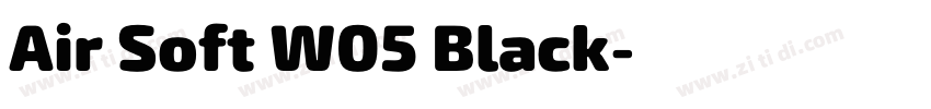 Air Soft W05 Black字体转换 Air Soft W05 Black字体转换